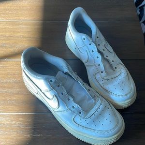 Air Force 1s - size 4.5 in kids, worn many times